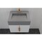 Castello Usa Nile 24-inch White Vanity Set with Gray Top and Gold Handles CB-MC-24W-GLD-2053-GR - alternate 4